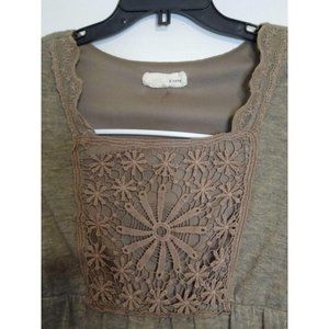 3/$20 Tan Lace A'reve Dress Size Small
